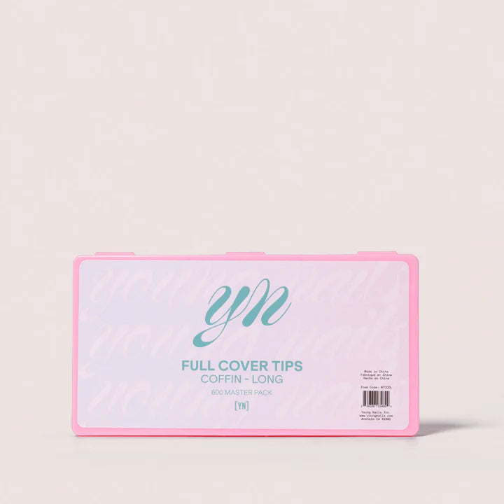 YN Full Cover Tips, Coffin Long, 600 Master Pack
