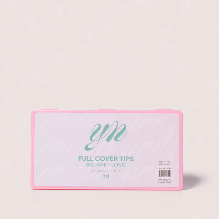 YN Full Cover Tips, Square Long, 600 Master Pack