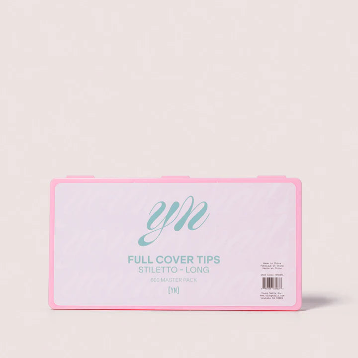 YN Full Cover Tips, Stiletto Long, 600 Master Pack