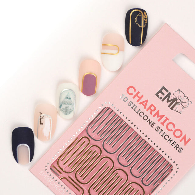 EMI Charmicon 3D Silicone Stickers – #147 Bent Lines