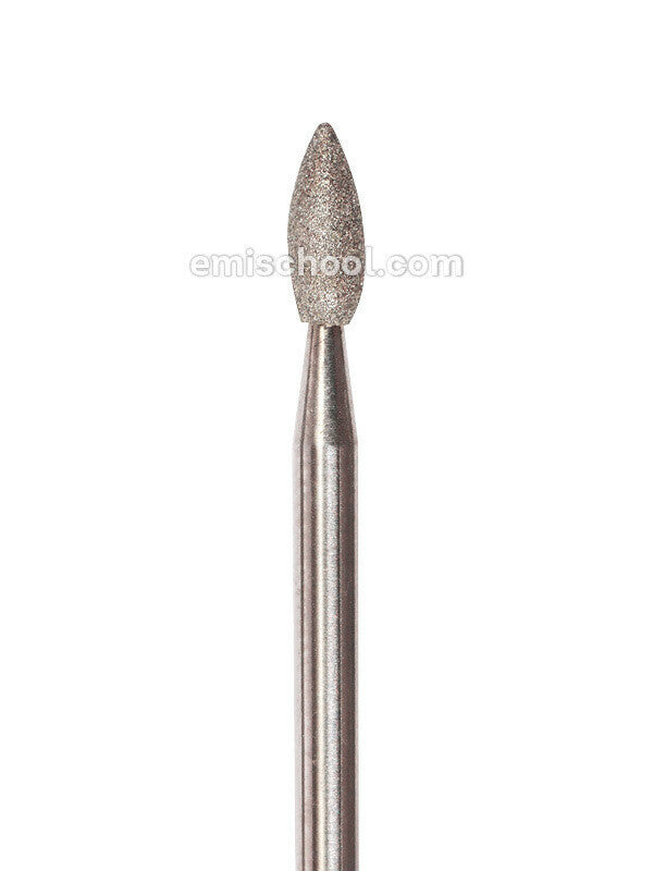 Drop-shaped diamond-coated rotary file 2,7 mm, Medium abrasiveness