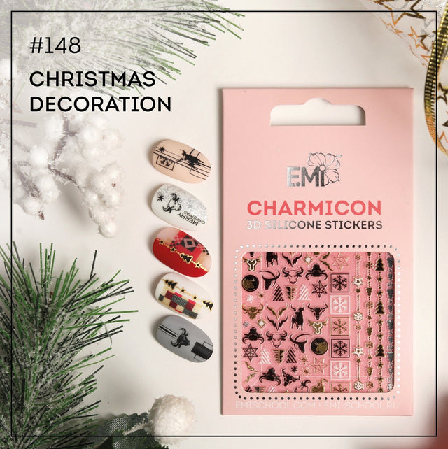 Charmicon 3D Silicone Stickers #148 Christmas Decoration