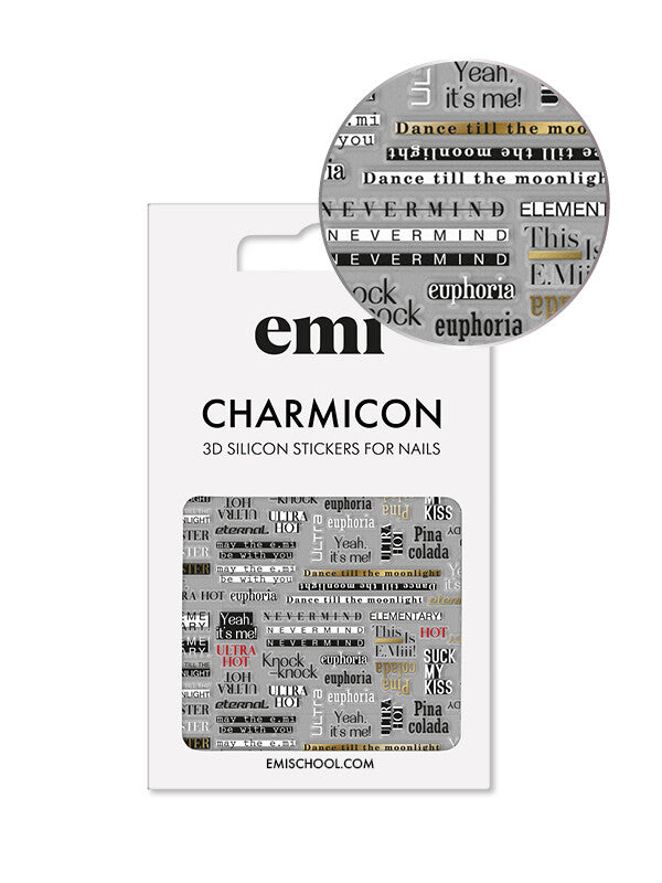 EMI Charmicon 3D Silicone Stickers – #170 Zipper