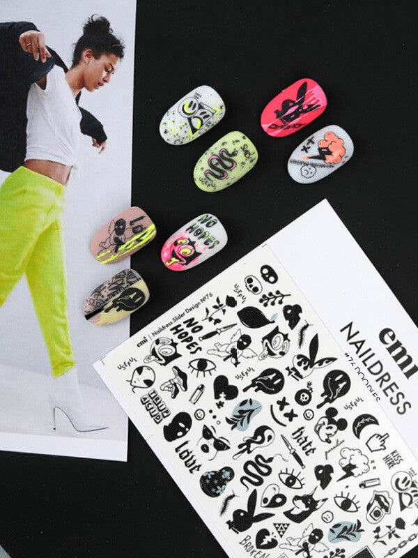 EMI Naildress Slider Design – #76 Doodles