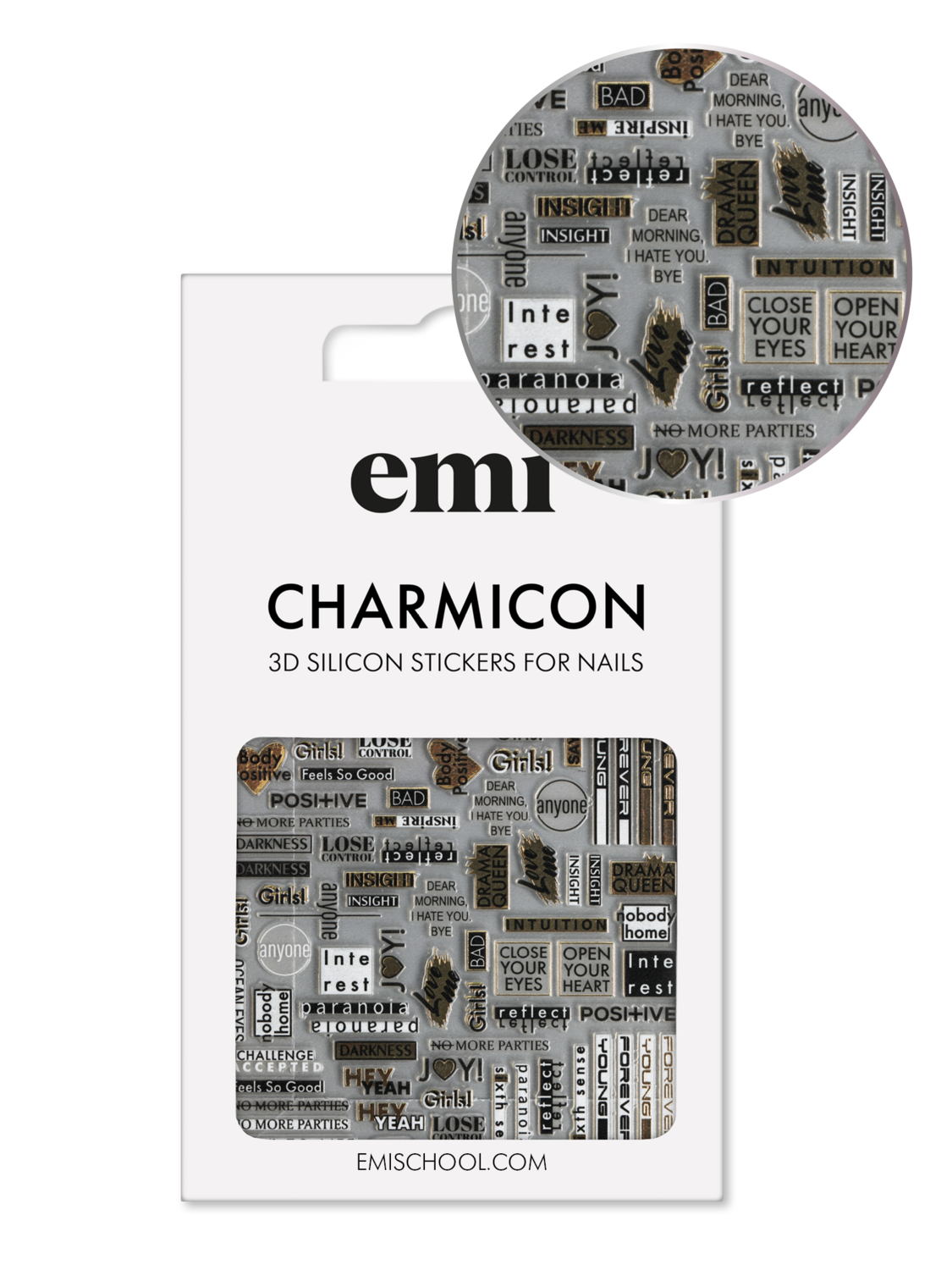 EMI Charmicon 3D Silicone Stickers – #196 Joy