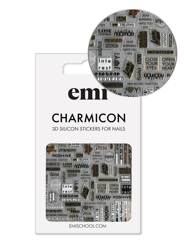 EMI Charmicon 3D Silicone Stickers – #196 Joy