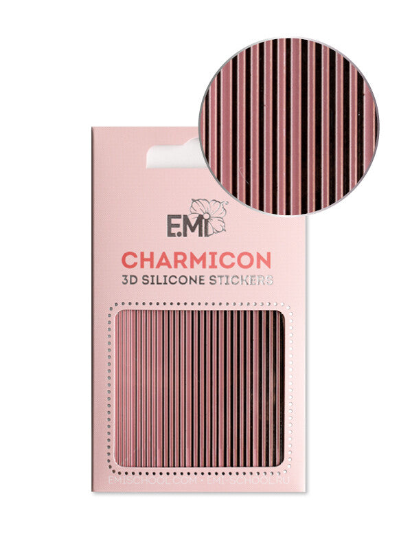 EMI Charmicon 3D Silicone Stickers – #162 Lines Black