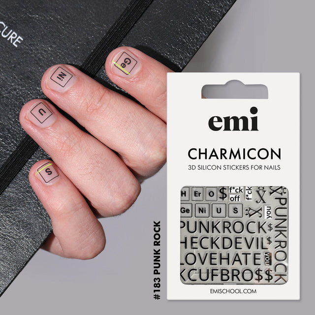 EMI Charmicon 3D Silicone Stickers – #183 Punk Rock