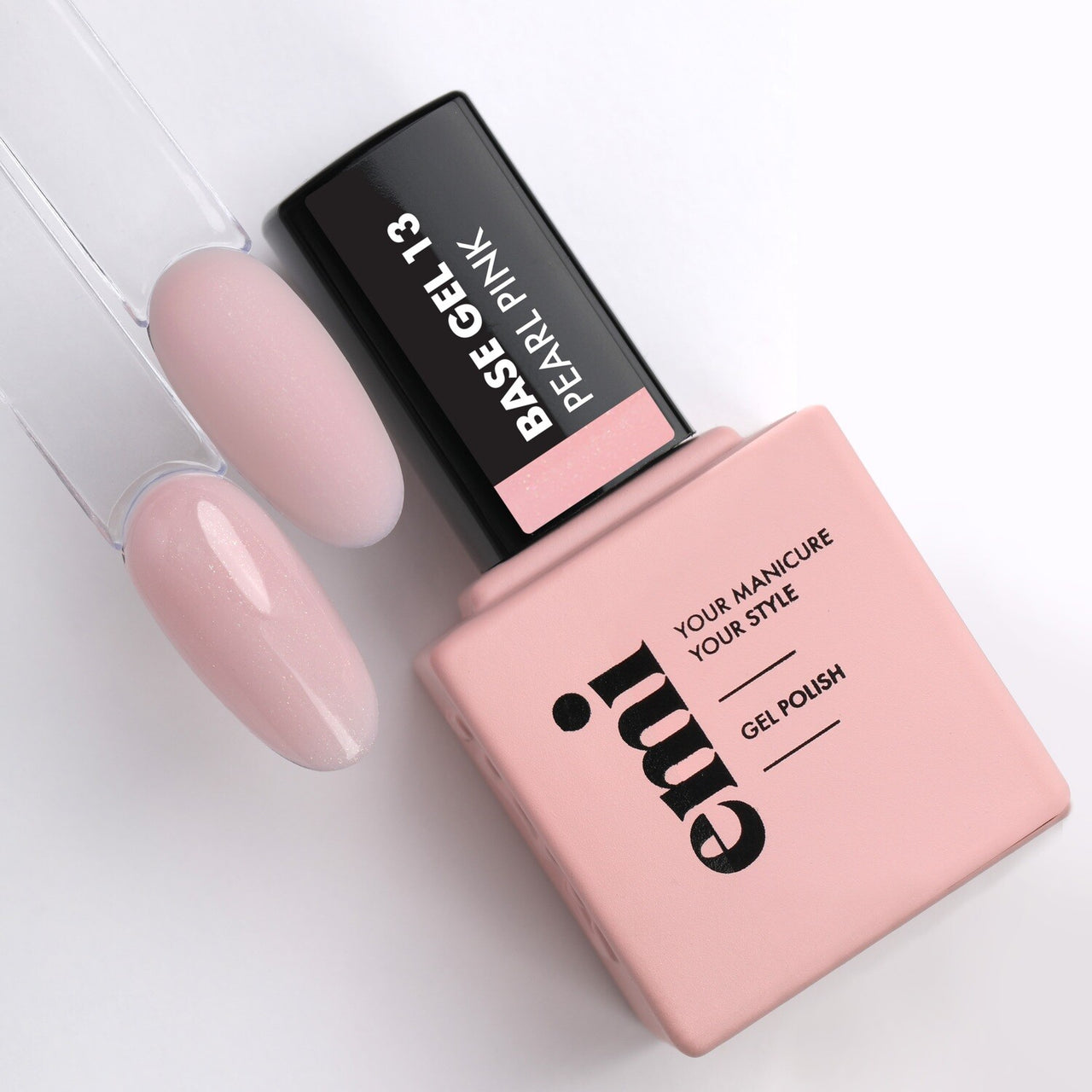 E.MiLac Base Gel Pearl Pink #13, 9/15 ml.
