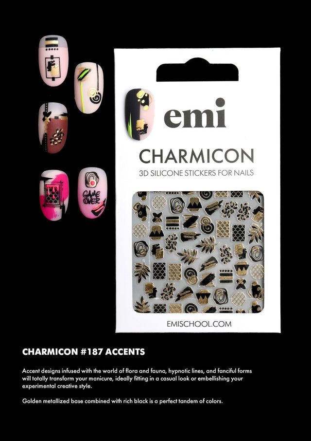 EMI Charmicon 3D Silicone Stickers – #187 Accents