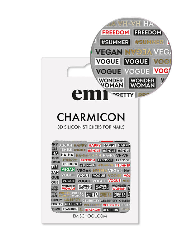 EMI Charmicon 3D Silicone Stickers – #179 Phrases