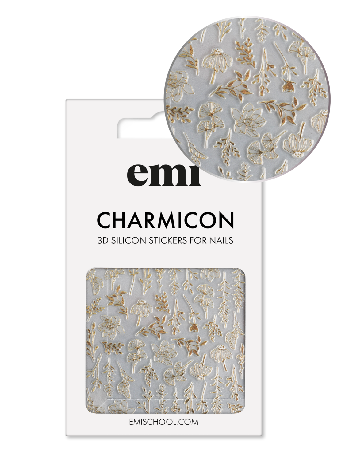 EMI Charmicon 3D Silicone Stickers – #190 Autumn Tenderness_Gold