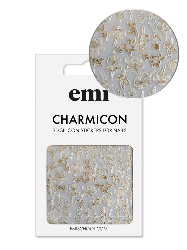 EMI Charmicon 3D Silicone Stickers – #190 Autumn Tenderness_Gold