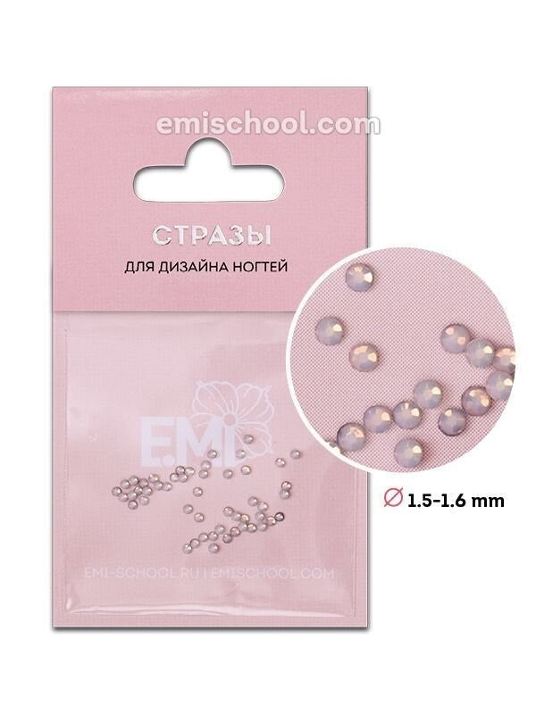 EMI Rhinestones White Opal #4, 50 stuks