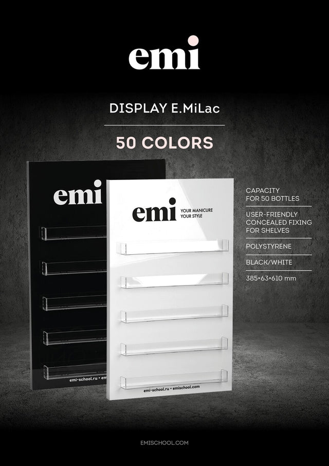 EMI-Display E.MiLac 50 Farben