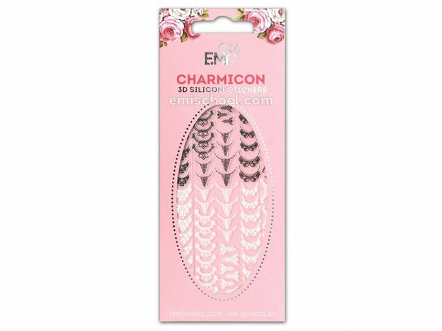 EMI Charmicon 3D Silicone Stickers – Lunula #1 Black/White