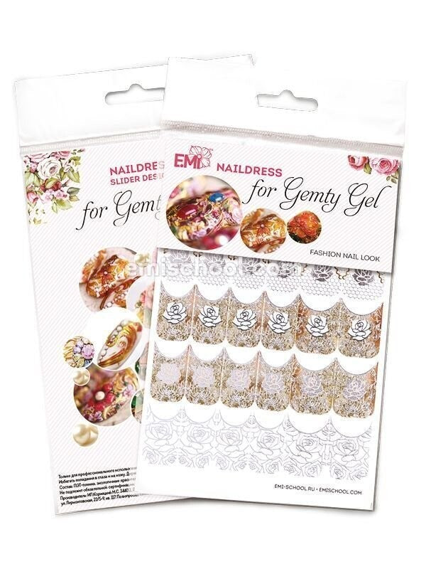 EMI Naildress Slider Design – Wedding Rose