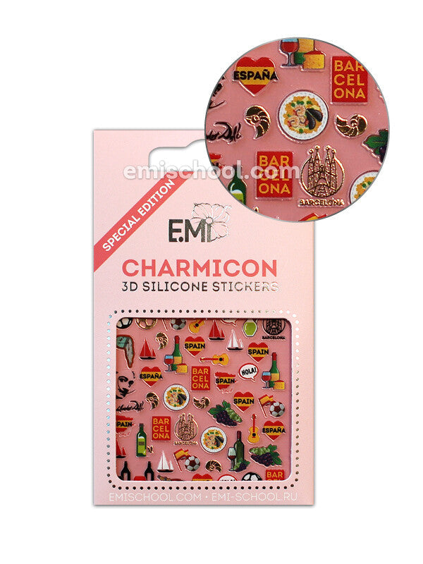 EMI Charmicon 3D Silicone Stickers – Spain 2
