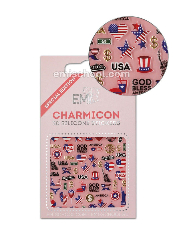 EMI Charmicon 3D Silicone Stickers – USA
