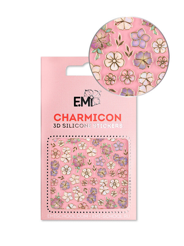 EMI Charmicon 3D Silicone Stickers – #134 Flowers MIX