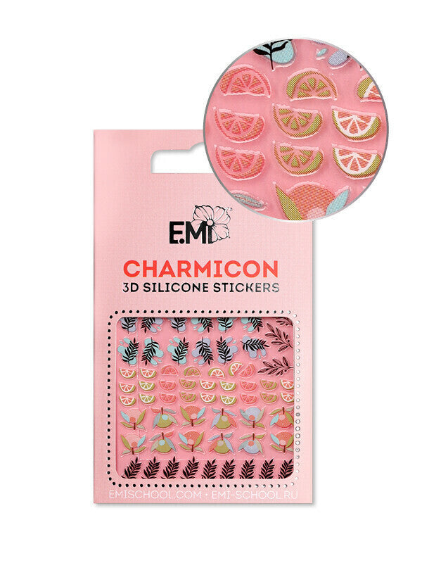 EMI Charmicon 3D Silicone Stickers – #127 Leaves & Fruits