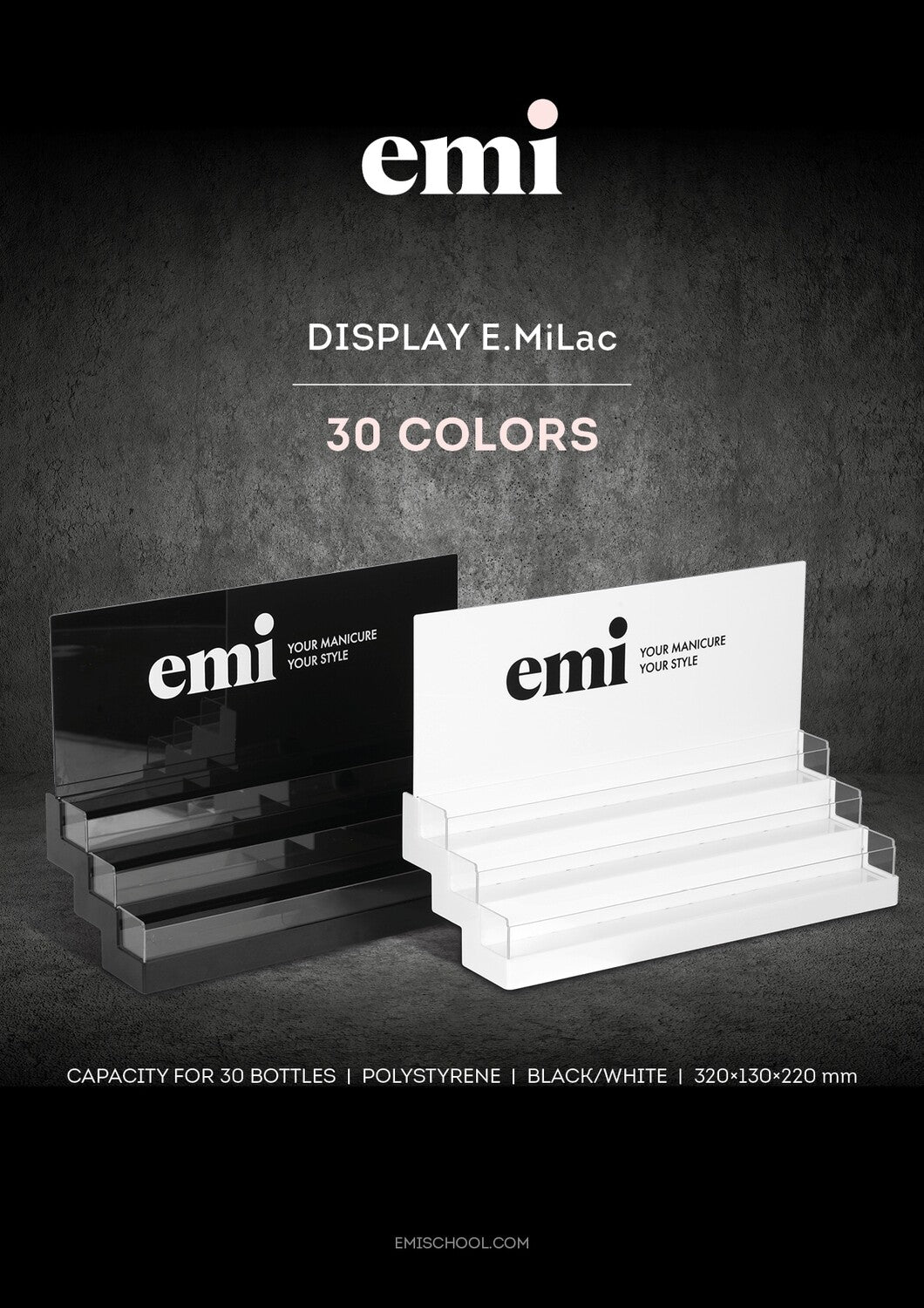 EMI-Display E.MiLac 30 Farben