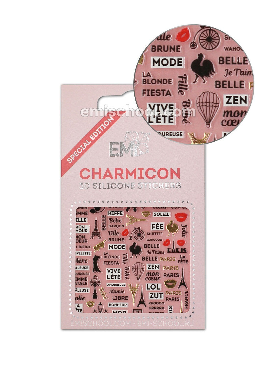 EMI Charmicon 3D Silicone Stickers – France 2