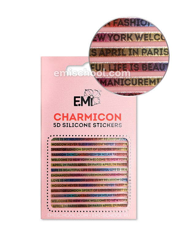 Charmicon 3D Silicone Stickers #103 Words