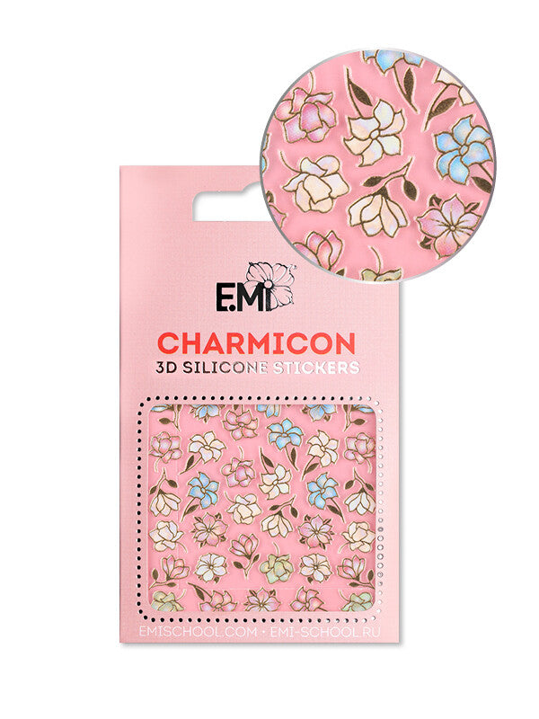 EMI Charmicon 3D Silicone Stickers – #136 Magnolias and Lilies
