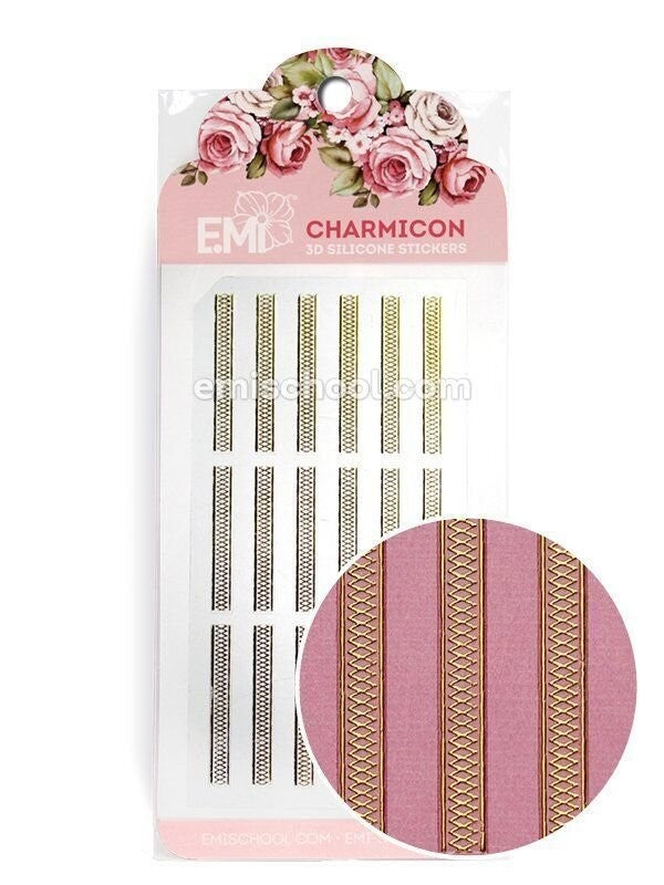 EMI Charmicon 3D Silicone Stickers – Lace Gold