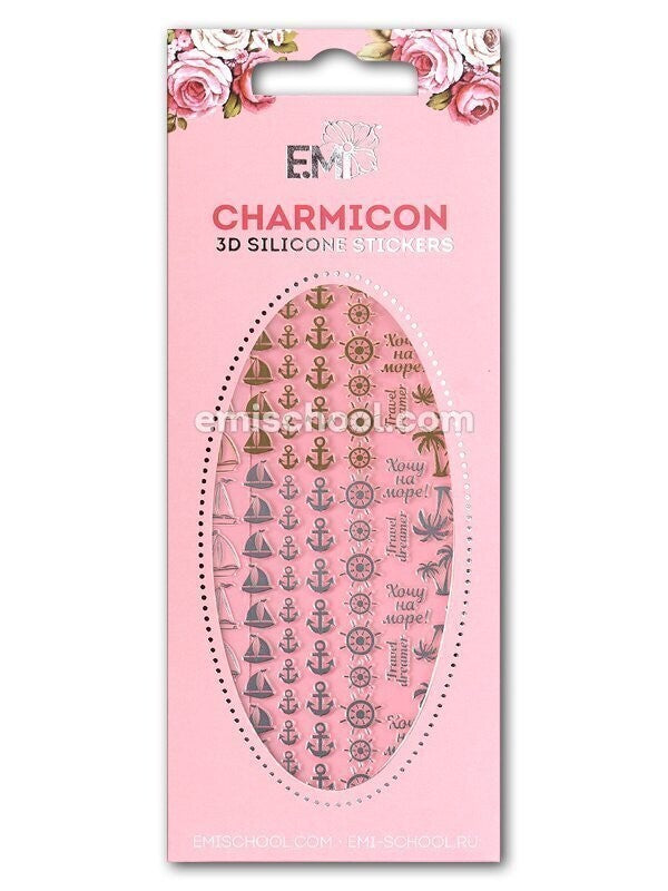 EMI Charmicon 3D Silicone Stickers – #49 Cruise Gold/Silver