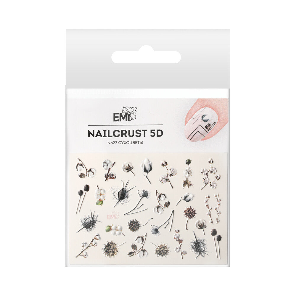 NAILCRUST 5D #22 Trockenblumen