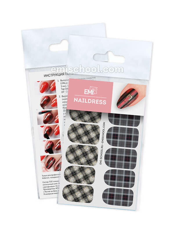 EMI Naildress Slider Design – #48 Check Pattern