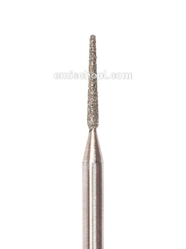 Needle cone-shaped diamond coated rotary file, 1,4 mm, Medium abrasiveness