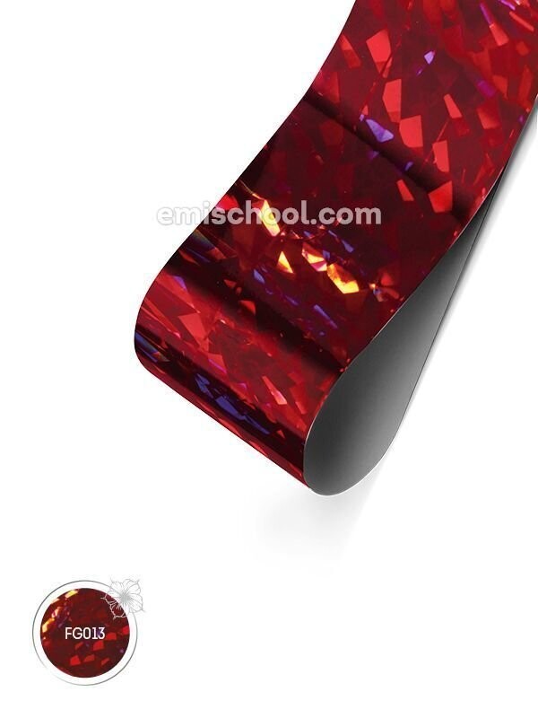Foil holographic red Crystals