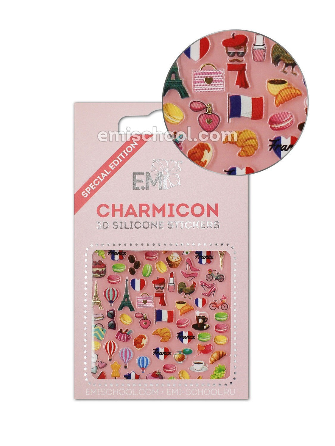 EMI Charmicon 3D Silicone Stickers – France 1