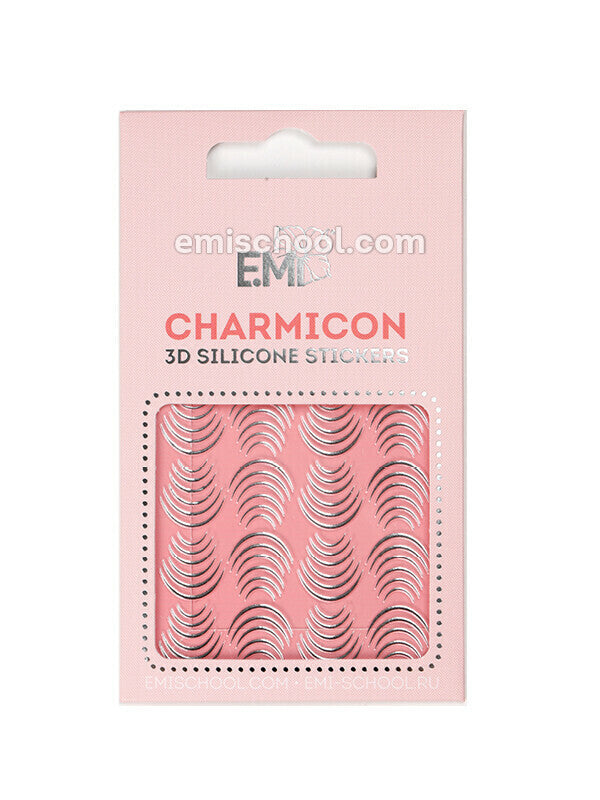 EMI Charmicon 3D Silicone Stickers – #116 Lunula Silver