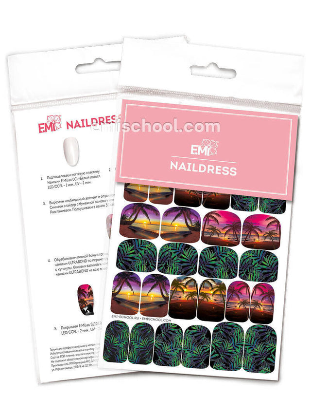 EMI Naildress Slider Design – #32 Tropical Sunset