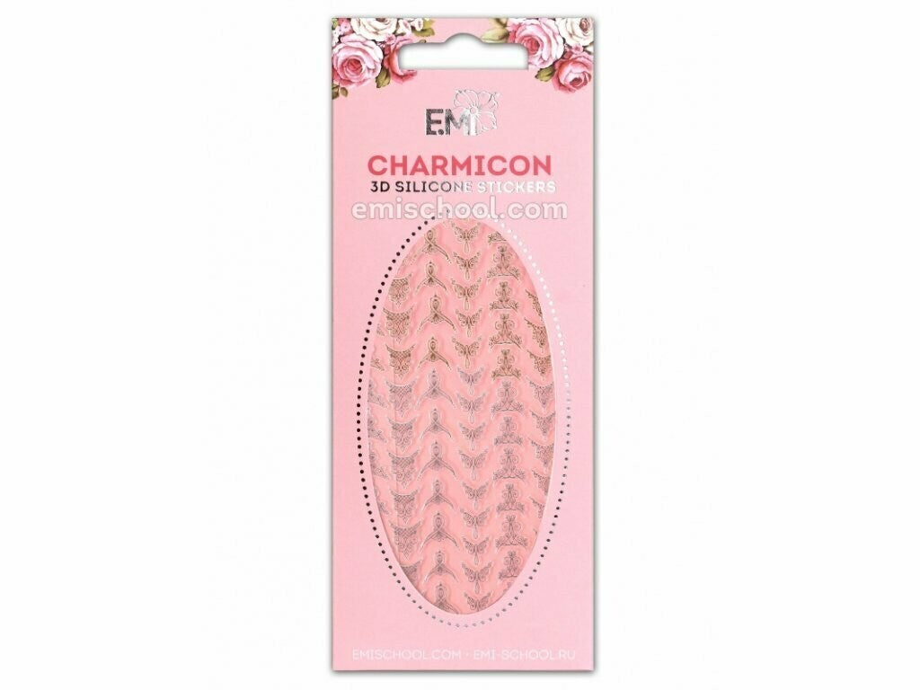 EMI Charmicon 3D Silicone Stickers – Lunula #3 Gold/Silver