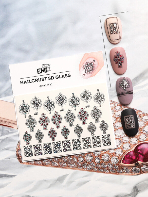 NAILCRUST 5D GLASS Schmuck Nr. 1 