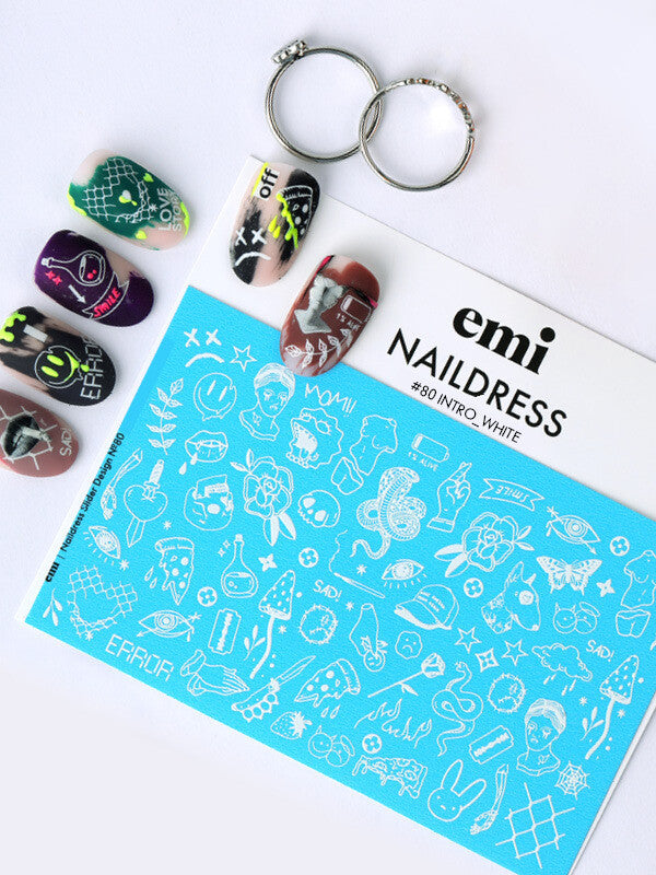EMI Naildress Slider Design – #80 Intro white 2