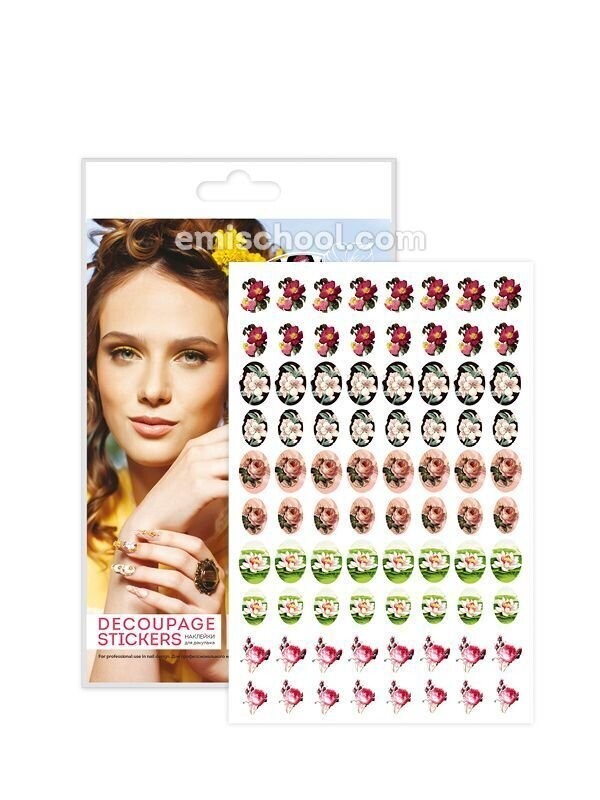 Decoupage Stickers 3D Vintage Flowers #2