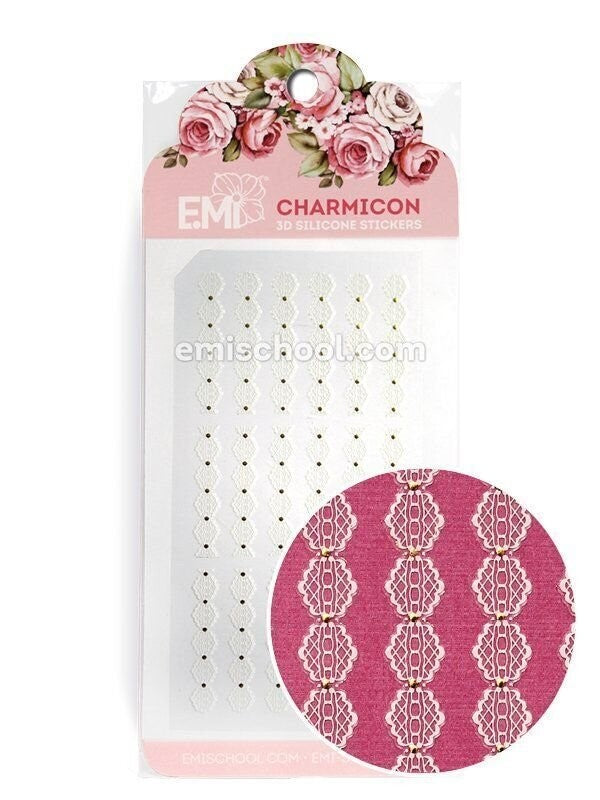 EMI Charmicon 3D Silicone Stickers – Ornament White #3