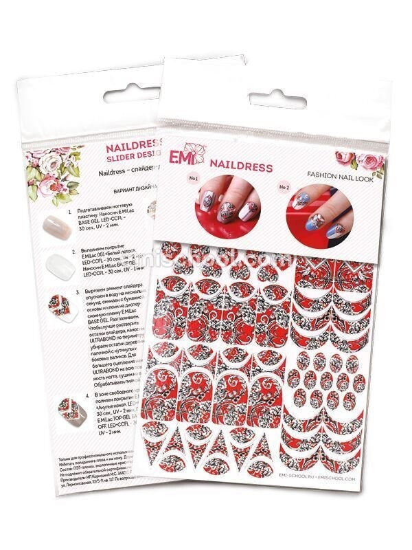 EMI Naildress Slider Design – Red Silk