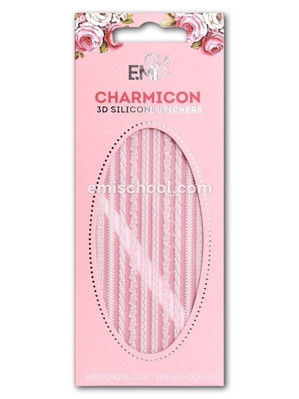 EMI Charmicon 3D Silicone Stickers – Ornament MIX White #2