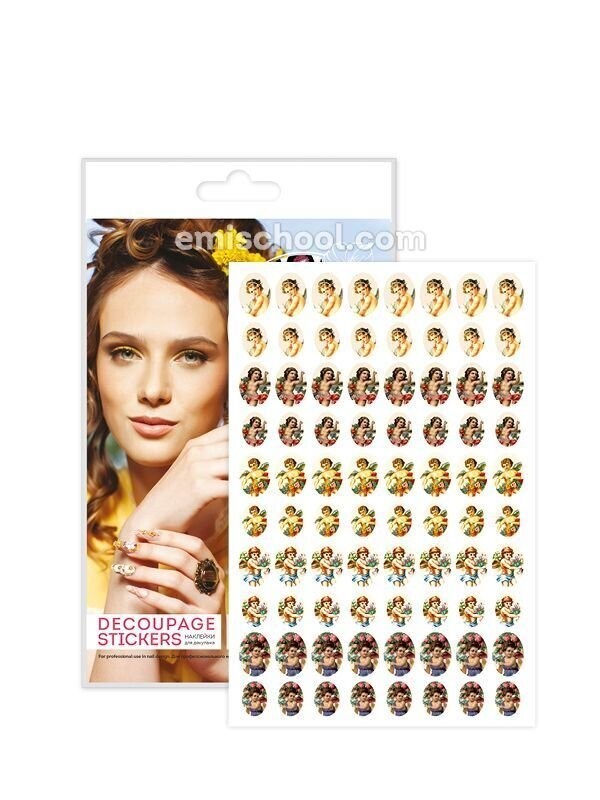 Decoupage Stickers 3D Vintage Angels