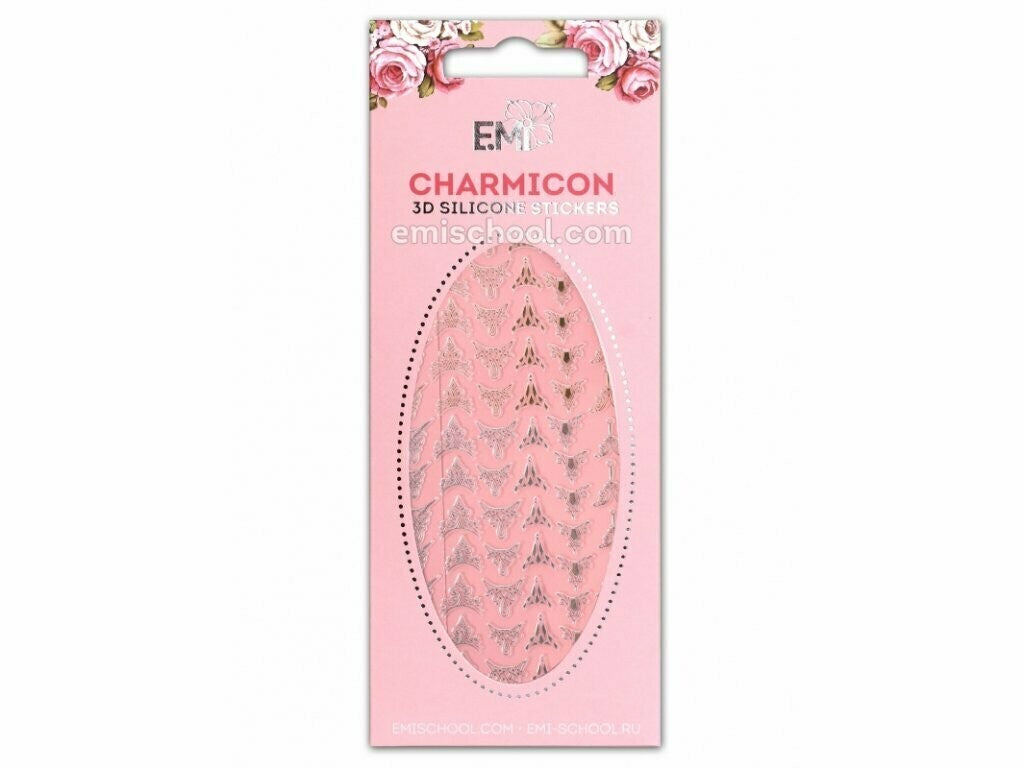 EMI Charmicon 3D Silicone Stickers – Lunula #2 Gold/Silver