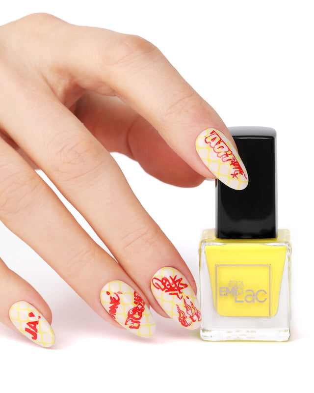 Nagellack zum Stempeln Gelb #5, 9 ml.