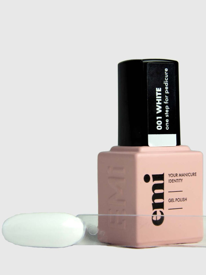 E.MiLac for pedicure White #1, 9 ml.