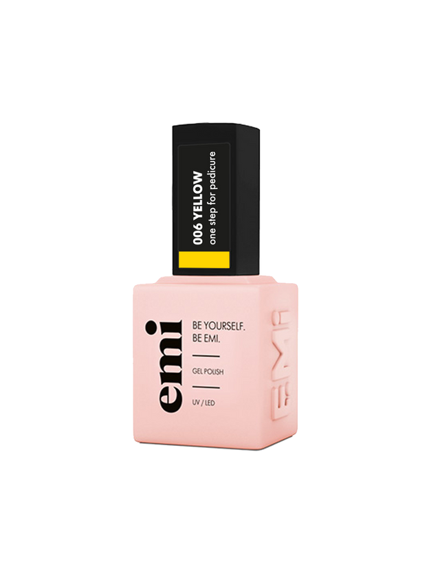 E.MiLac for pedicure Yellow #6, 9 ml.